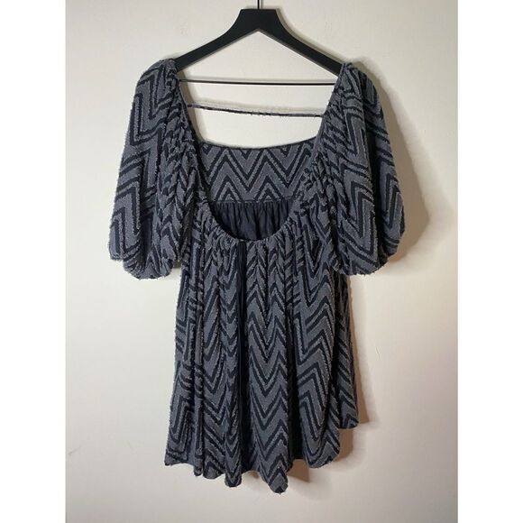 Free People Wavy Baby Got Back Babydoll Tunic Dress - Picture 2 of 10